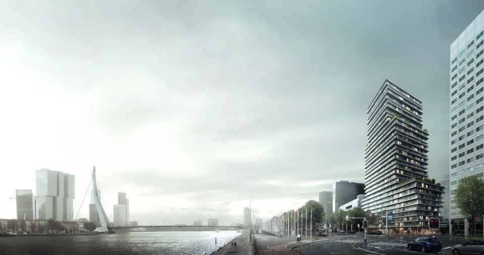 Bouwvorderingen op ons project Terraced Tower te Rotterdam